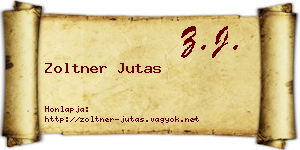 Zoltner Jutas névjegykártya